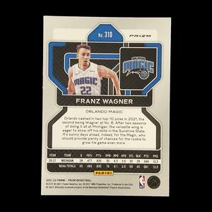 2021-22 Panini Prizm Franz Wagner Blue NBA Diamond Rookie Prizm