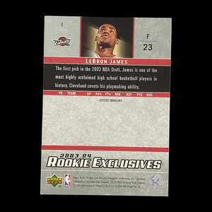 2003-04 Upper Deck LeBron James Rookie Exclusives