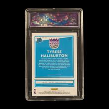 Load image into Gallery viewer, 2020-21 Panini Donruss Optic Tyrese Haliburton Rookie Pulsar Purple Pure Graded 10