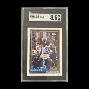 1992-93 Topps Shaquille O'Neal Rookie SGC 8.5