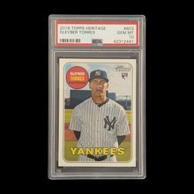 Load image into Gallery viewer, 2018 Topps Heritage Gleyber Torres PSA 10 Rookie