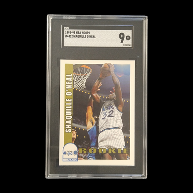 1992-93 NBA Hoops Shaquille O'Neal Rookie SGC 9