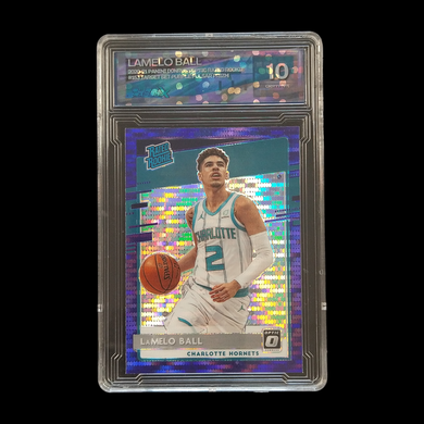 2020-21 Panini Donruss Optic Lamelo Ball Purple Pulsar Prizm Pure Graded 10