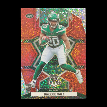 Load image into Gallery viewer, 2022 Panini Mosaic Breece Hall White Sparkle Red Prizm Rookie SSP