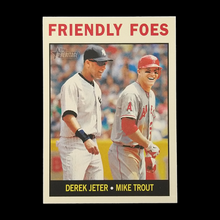 Load image into Gallery viewer, 2013 Topps Heritage Derek Jeter &amp; Mike Trout Friendly Foes
