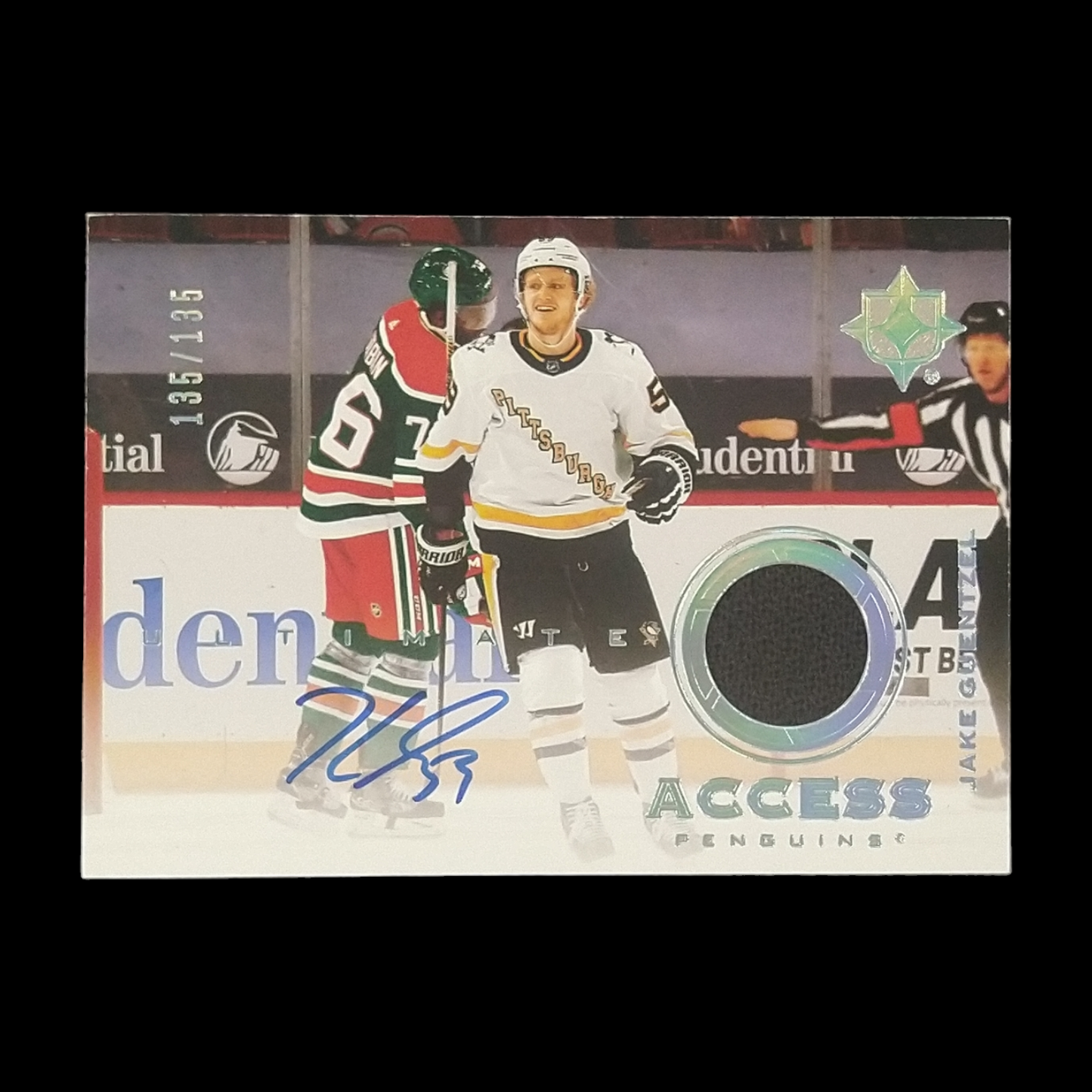 2020-21 Upper Deck Ultimate Jake Guentzel Jersey Autograph /135