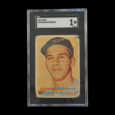 1957 Topps Brooks Robinson Rookie #328 SGC 1