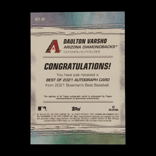 Load image into Gallery viewer, 2021 Bowman&#39;s Best Dalton Varsho Rookie Autograph