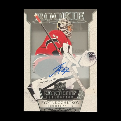 2022-23 Upper Deck Exquisite Pyotr Kochetkov Rookie Autograph /99