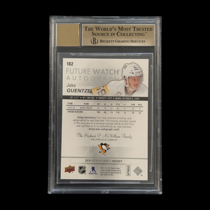 2016-17 Upper Deck SP Authentic Jake Guentzel Future Watch Rookie Autograph /999 BGS 9.5 / 10