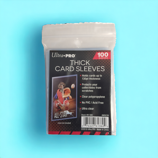thick card sleeves ultra pro Clear Sleeves, Plastic| Holds cards up to 130-Point (Card not included) Order now online or visit us in store! 2.5" x 3.5" Premium Card