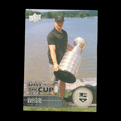 2014-15 Upper Deck Series 1 Dustin Brown Day With The Cup