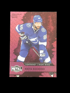 2020-21 Skybox Metal Nikita Kucherov Precious Metal Gems PMG Red /100