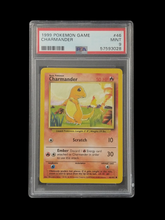 Load image into Gallery viewer, 1999 Pokémon Base Set Unlimited Charmander PSA 9