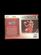 Load image into Gallery viewer, 2018-19 Panini Optic Contenders LeBron James Rookie of The Year Prizm