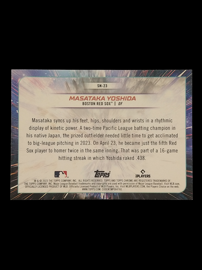 2023 Topps Cosmic Chrome Masataka Yoshida Super Nova Rookie SP