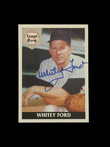 Front Row All Time Great Whitey Ford Autograph