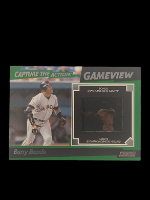 2000 Topps Stadium Club Barry Bonds Game view /100