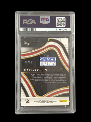 2022 Panini Select Happy Corbin Gold Flash Prizm /10 PSA 7