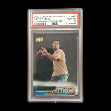 2023 Upper Deck Goodwin Bryce Young Exclusives Clear Cut Young Guns PSA 10