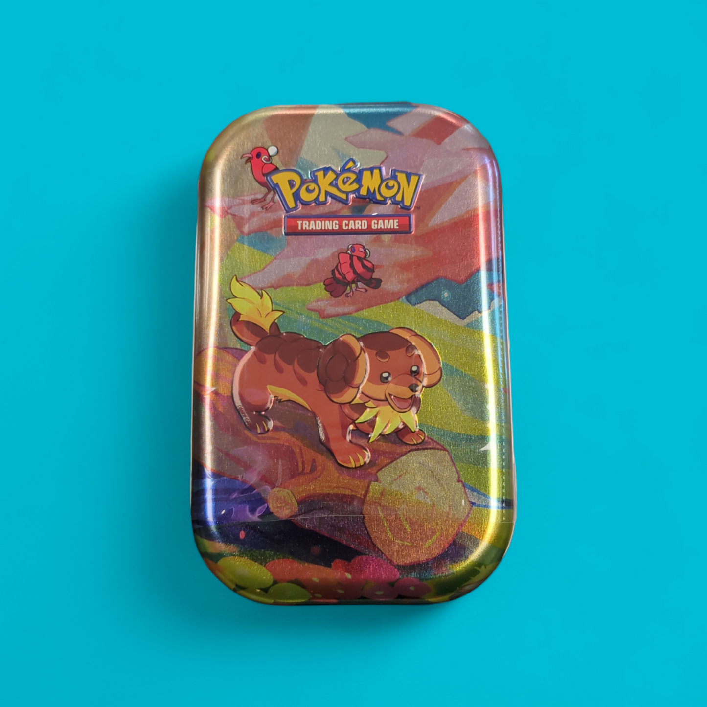 pokemon trading card game vibrant paldea mini tin Pokémon Vibrant Paldea Mini Tin (styles vary) – SCJ