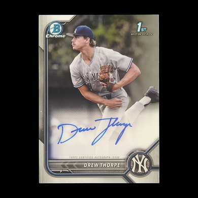 2022 Bowman Chrome Drew Thorpe Autograph