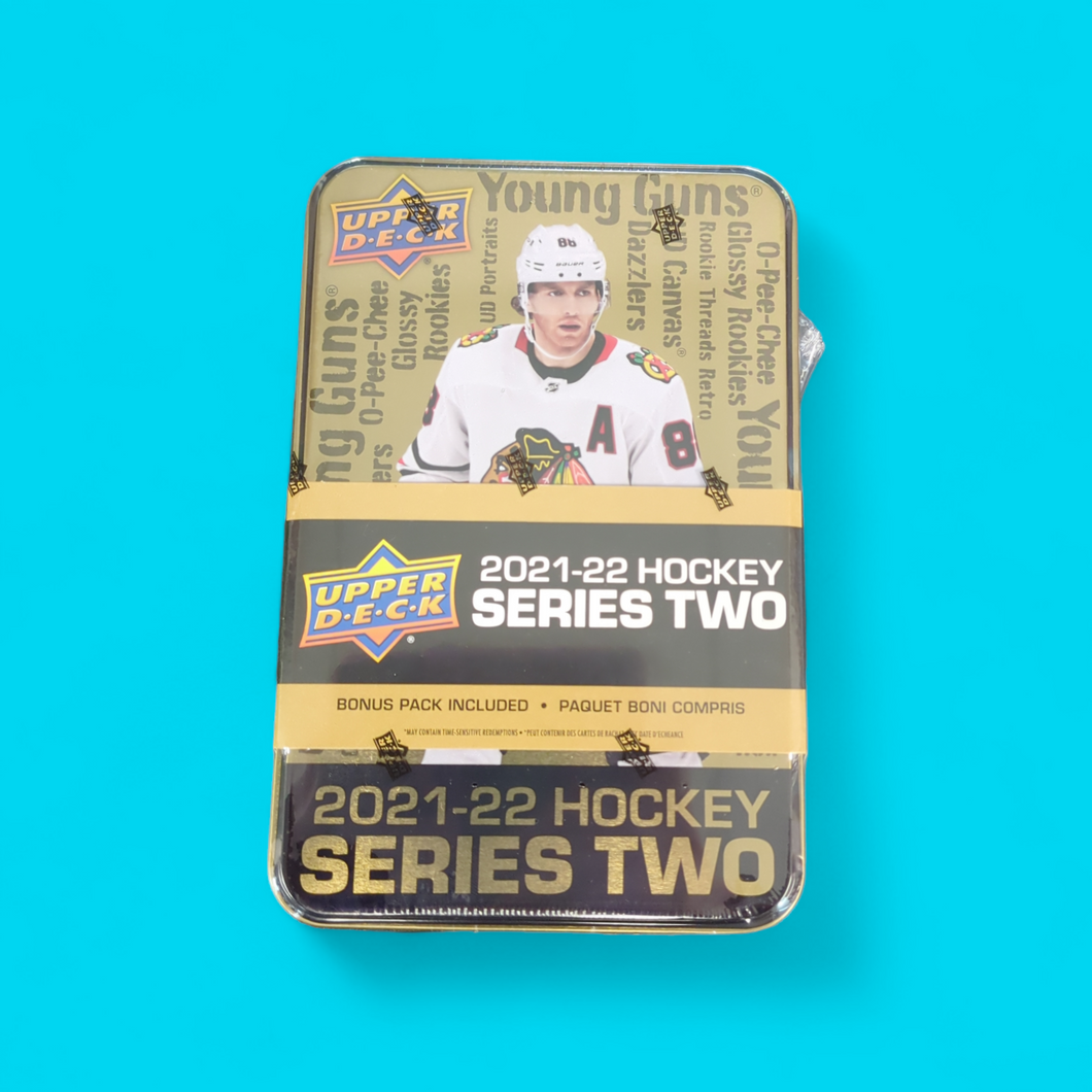 2021-22 Upper Deck Series 2 Hockey Retail Tin