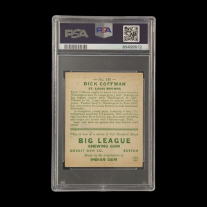 1933 Goudey Richard Coffman PSA 4