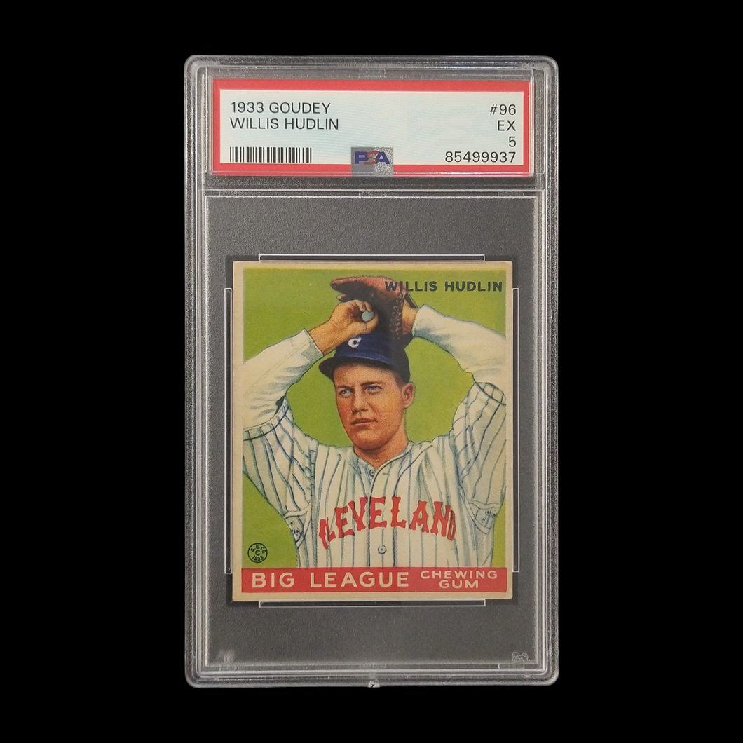 1933 Goudey Willis Hudlin PSA 5