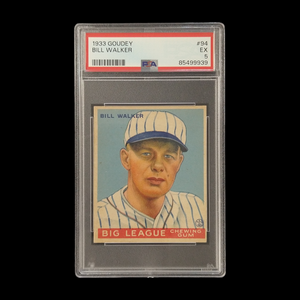 1933 Goudey Goudey Bill Walker PSA 5