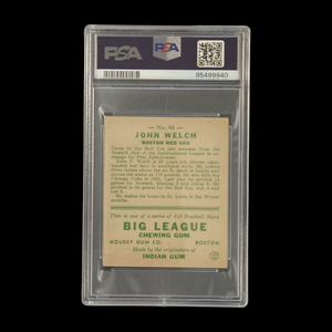 1933 Goudey John Welch PSA 5