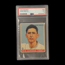 Load image into Gallery viewer, 1933 Goudey John Welch PSA 5