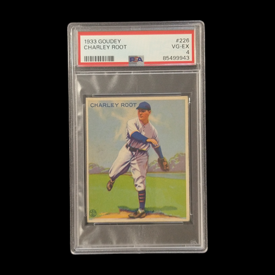 1933 Goudey Charley Root PSA 4