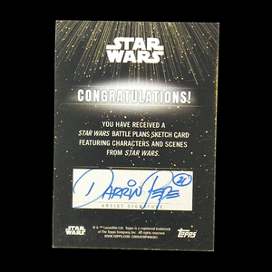 Topps Star Wars Space Storm Trooper 1/1 Sketch Card