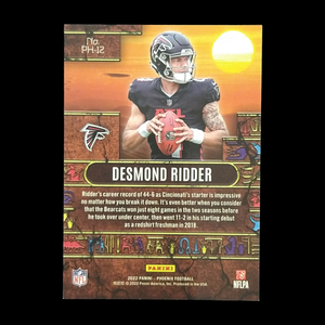 2022 Panini Phoenix Desmond Ridder Rookie SSP