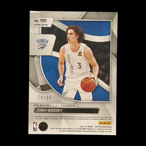 2021-22 Panini Spectra Josh Giddey Celestial Rookie Patch Autograph /99