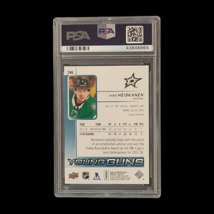 2018 Upper Deck Miro Heiskanen Young Guns Rookie PSA 10