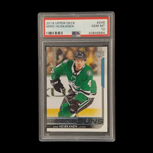 Load image into Gallery viewer, 2018 Upper Deck Miro Heiskanen Young Guns Rookie PSA 10