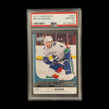 Load image into Gallery viewer, 2017 Upper Deck Brock Boeser Young Guns Rookie PSA 10