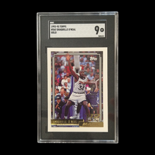 Load image into Gallery viewer, 1992-93 Topps Shaquille O&#39;Neal Gold Label Rookie SGC 9