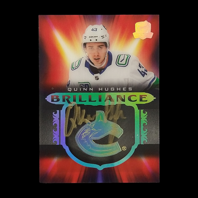 2019-20 Upper Deck The Cup Quinn Hughes Brilliance Rookie Autograph