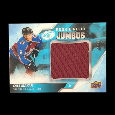 2019-20 Upper Deck ICE Cale Makar Rookie Jumbo Jersey /199