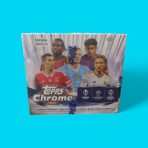 2023-24 Topps Chrome UEFA Competitions Soccer Hobby Jumbo Box