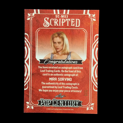 2024 Leaf Pop Century Mira Sorvino Autograph 1/1
