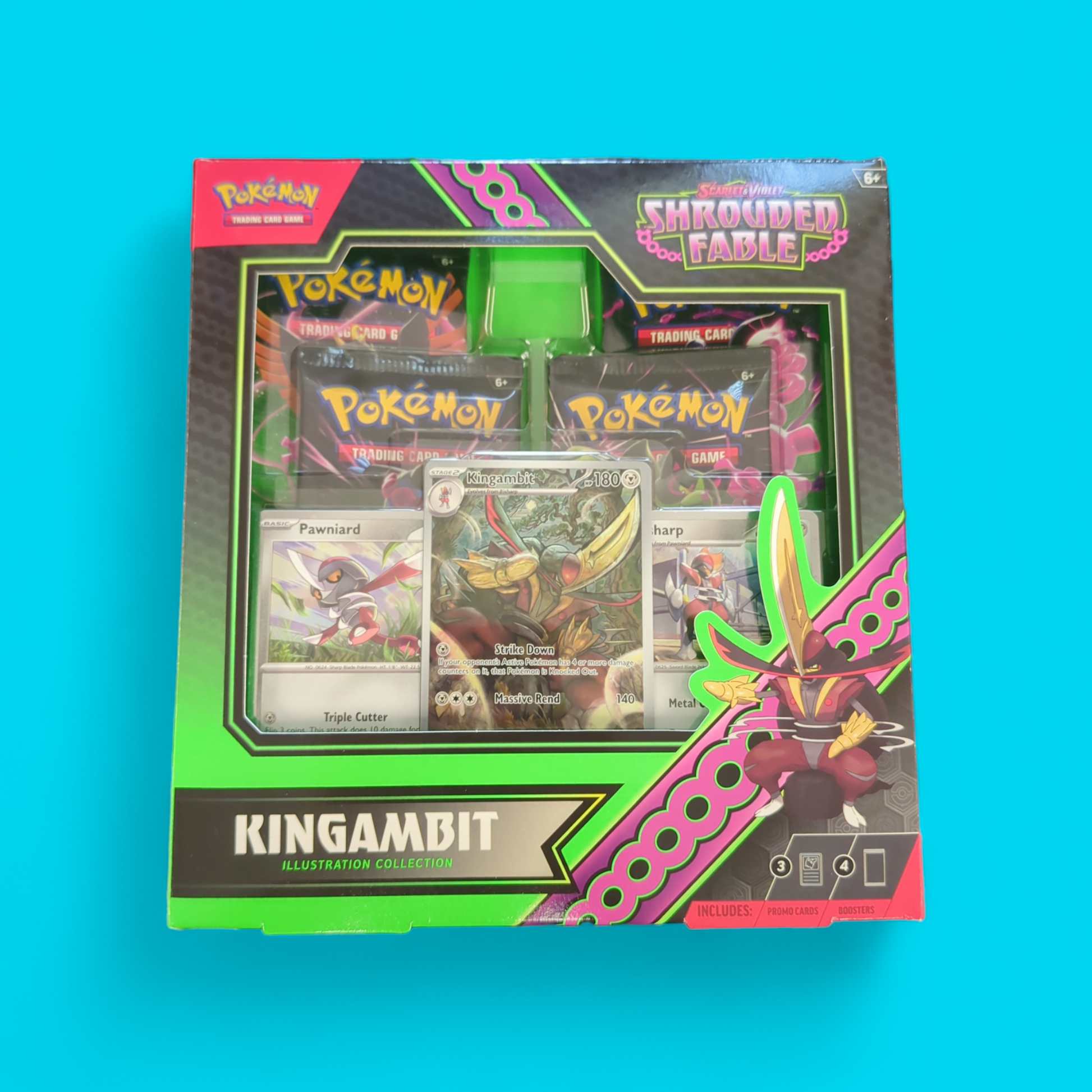 kingambit pokemon card Pokemon TCG - Kingambit Scarlet & Violet Holographic Card 134/198