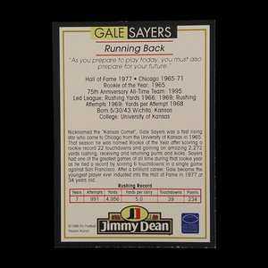 1996 Pro Football Alumni Gale Sayers Autograph