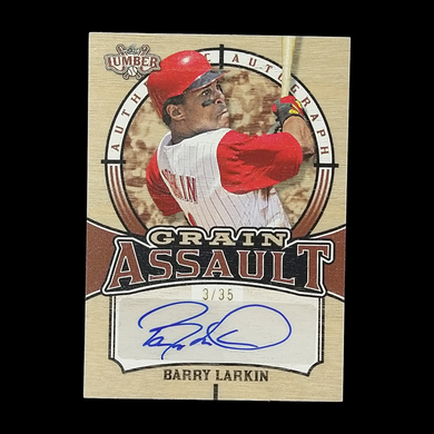 2024 Leaf Lumber Barry Larkin Autograph /35