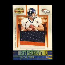 Load image into Gallery viewer, 2007 Donruss Gridiron Gear Jay Cutler Next Generation Game Work Jumbo Jersey Patch /25