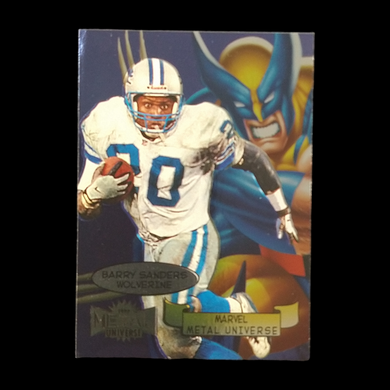 1997 Skybox Metal Barry Sanders Wolverine