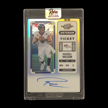 2022 Panini Contenders Russell Wilson Veteran Ticket Autograph /50